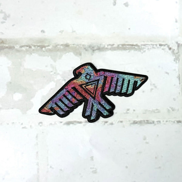 Tie-Dye Thunderbird Iron-on Patch