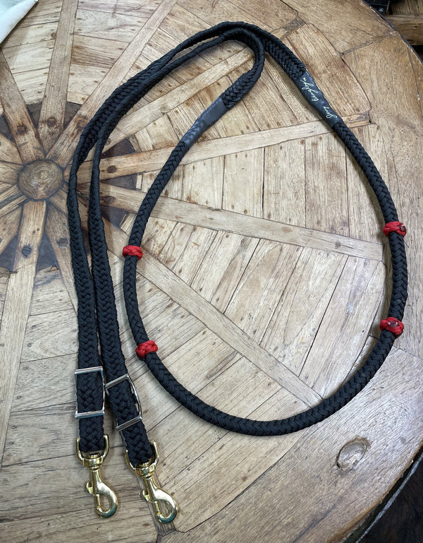 Jerry Beagley Lifter Reins w/ Colored Knots