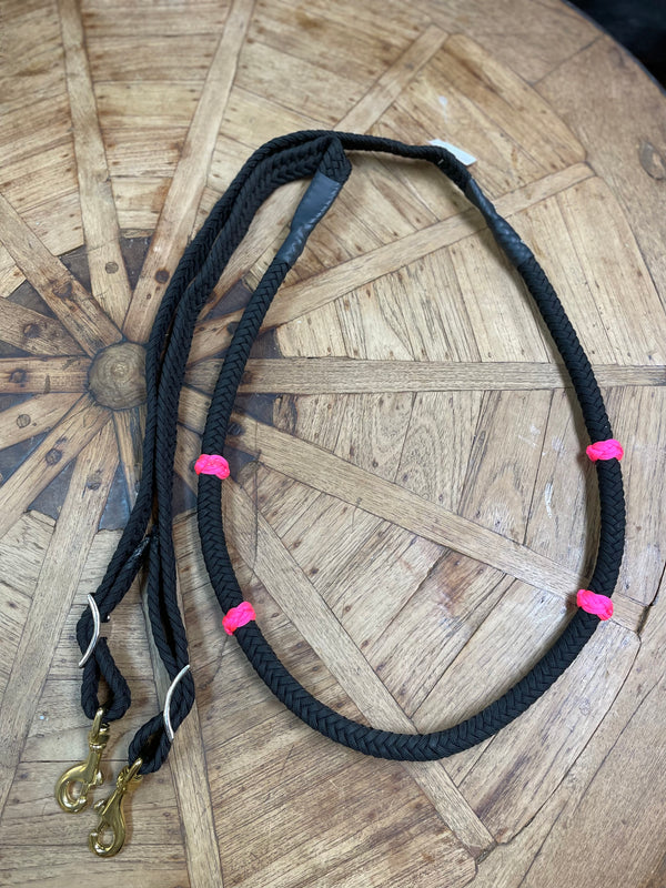 Jerry Beagley Lifter Reins w/ Colored Knots
