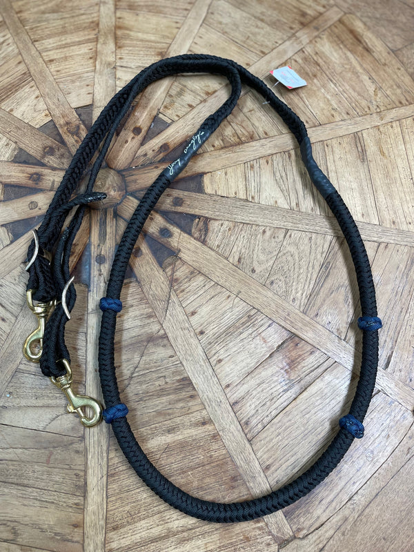 Jerry Beagley Lifter Reins w/ Colored Knots