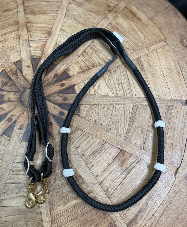 Jerry Beagley Lifter Reins w/ Colored Knots