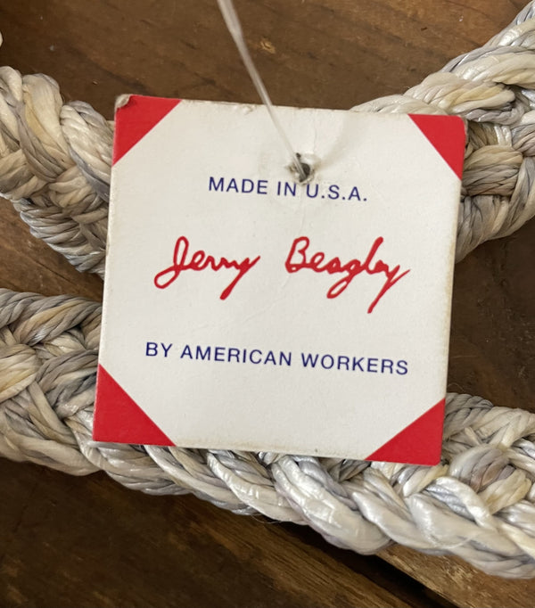 Jerry Beagley Rope Braided Reins w/ Knots