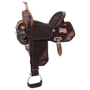 thumbnail interactive-video image 1 of Engraved Silver Trim Kit For Western Saddle Praying Cowboy Barrel Racer Design 1 of 5