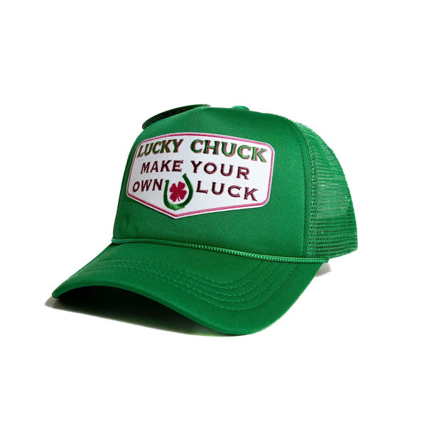 Make Your Own Luck Kelly Green Trucker Hat