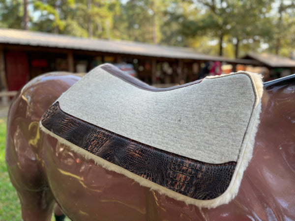 5 Star Natural 30x28 3/4" Flex Fit Pad with Brown Copper Croc