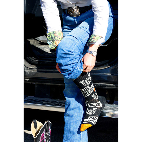 Bad Cowgirl Co. CO Branded Performance Boot Socks