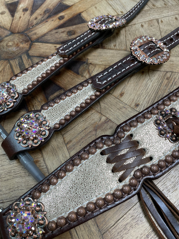 Rockin Wilson Copper Champagne Dazzle with Cross Stitch