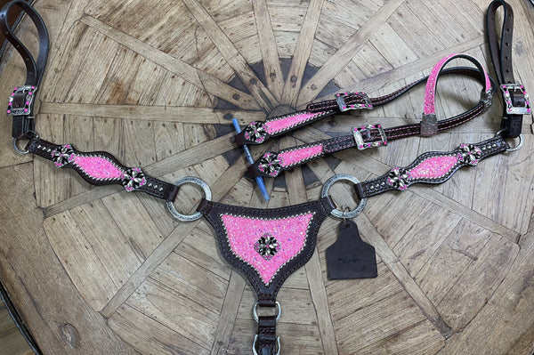 Rockn' Wilson's Pink Chunky Glitter Gladiator