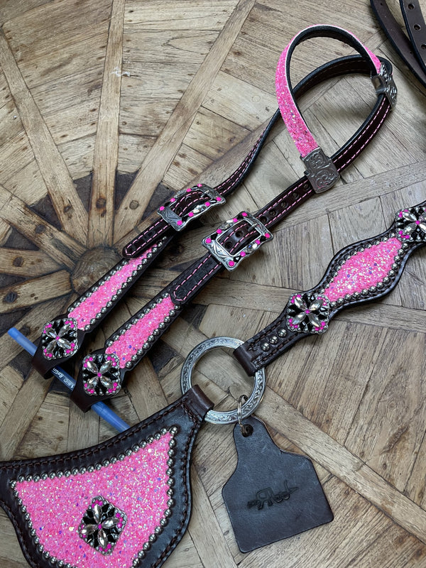 Rockn' Wilson's Pink Chunky Glitter Gladiator