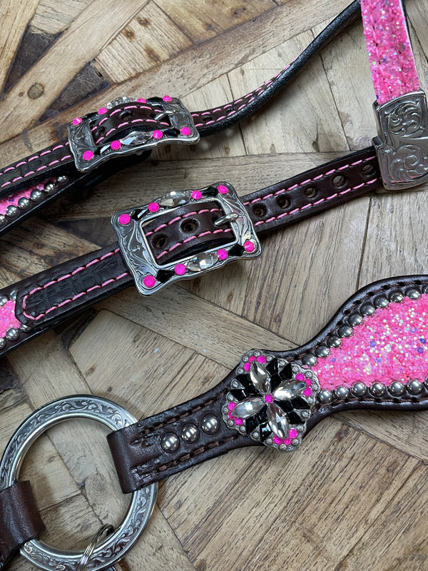 Rockn' Wilson's Pink Chunky Glitter Gladiator