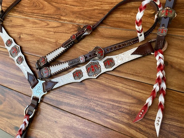 Rockn' Wilson's White Gator w/ Red Thunderbird