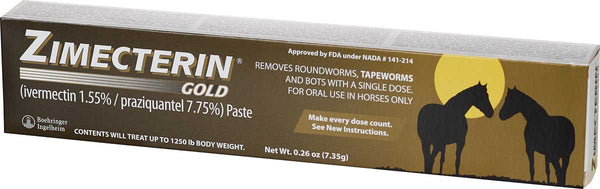 ZIMECTRIN GOLD WORMER TUBE