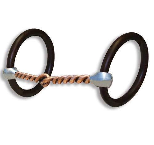 Professional's Choice Bob Avila O ring Snaffle with Copper Twist