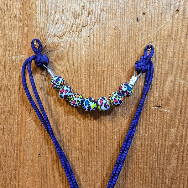 Kush Kurbs by KK Leathers with Rainbow Leopard Beads