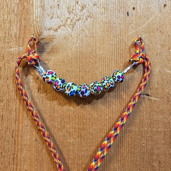 Kush Kurbs by KK Leathers with Rainbow Leopard Beads