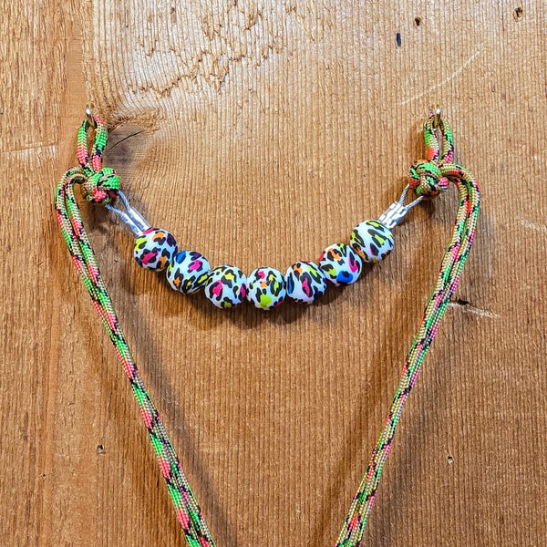 Kush Kurbs by KK Leathers with Rainbow Leopard Beads