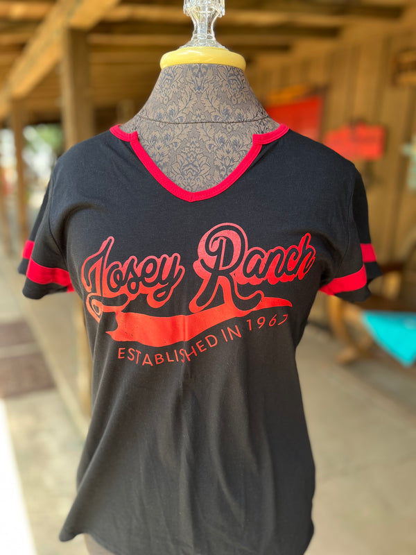 Black Josey Ranch Swoosh Shirt