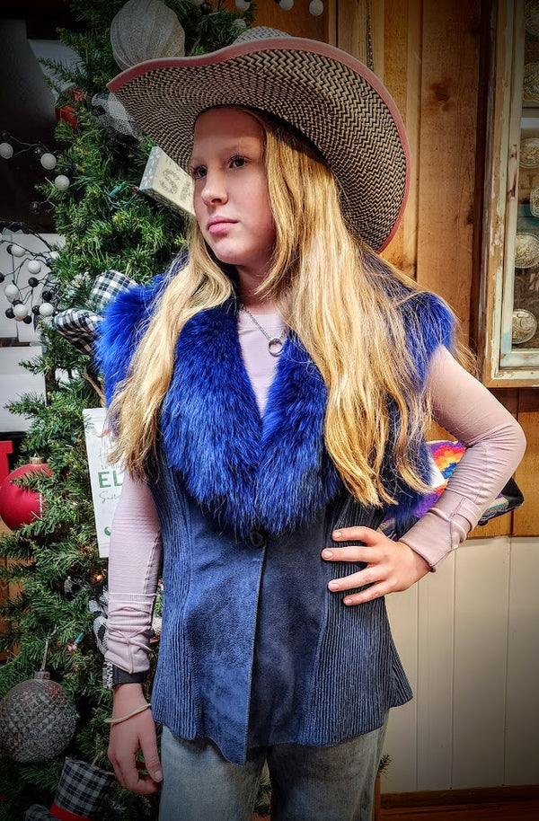 FROM MARTHA'S CLOSET!  Custom Made Leather Vest by Kippys