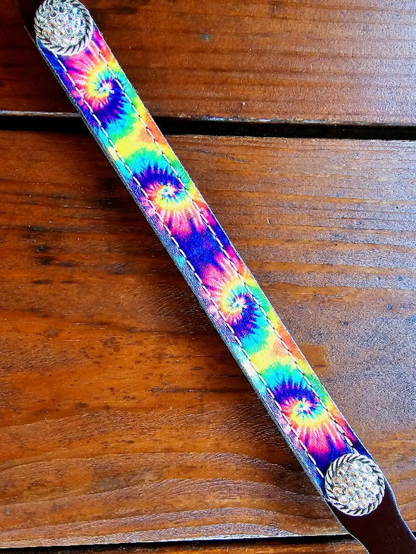 Rockn' Wilson Custom Rainbow Swirl Wither Strap
