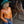 Load image into Gallery viewer, Bright Orange w/Iridescent Colorful Print Lightweight Pullover
