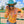 Load image into Gallery viewer, Bright Orange w/Iridescent Colorful Print Lightweight Pullover
