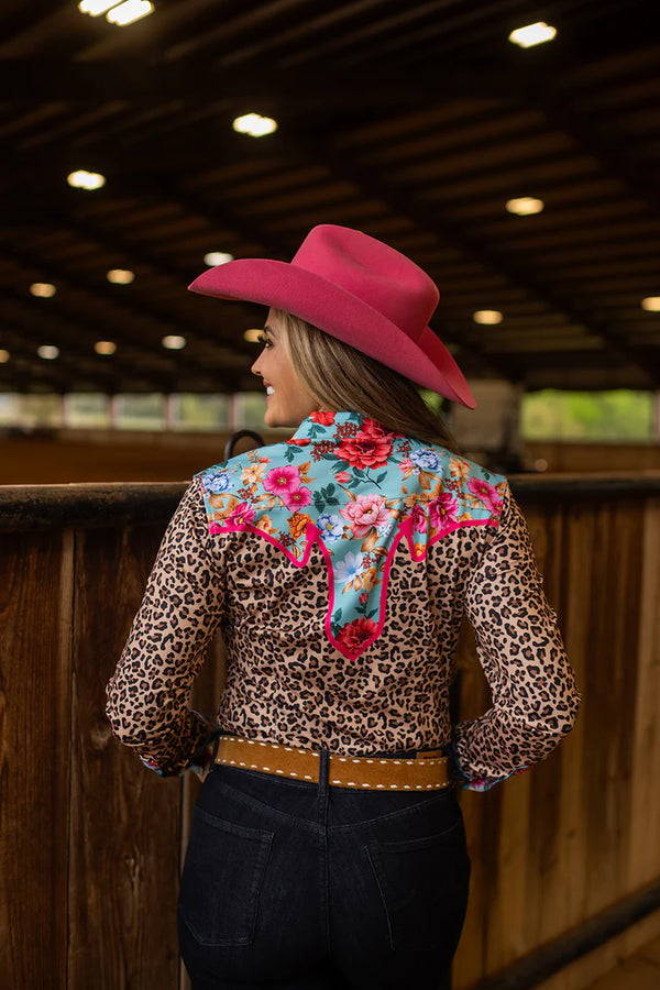 LEOPARD & BLOOM RODEO SHIRT by RANCH DRESSN