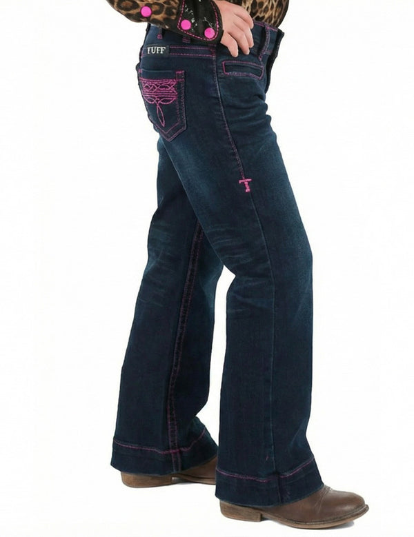 Cowgirl Tuff Girls Pink BootStitch Trousers