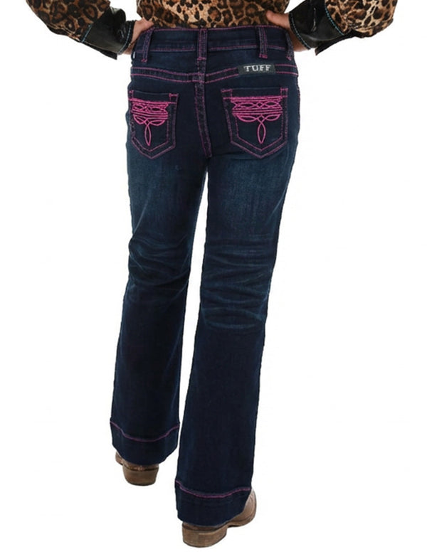 Cowgirl Tuff Girls Pink BootStitch Trousers