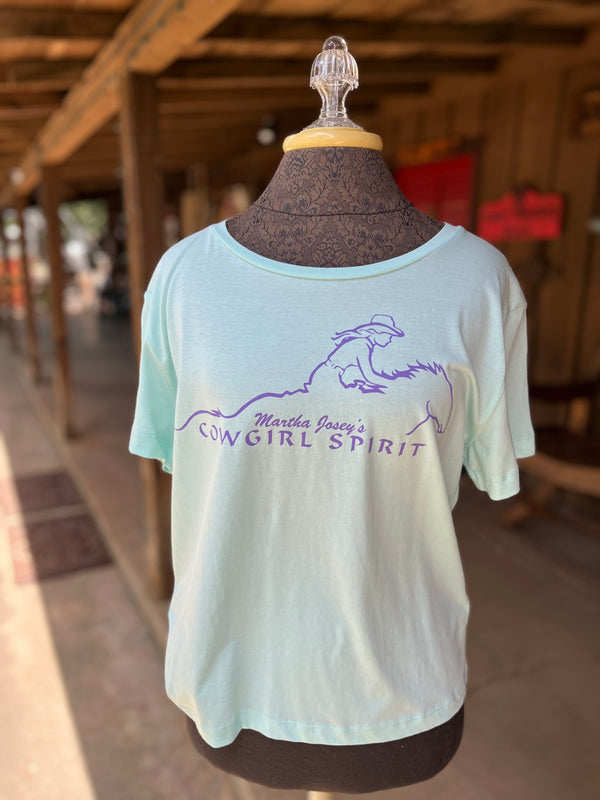 Cowgirl Spirit, Caribbean Blue Shirt