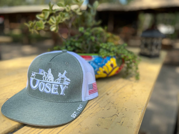 Josey Ranch Custom Cap Heather Green W/ White Josey Logo