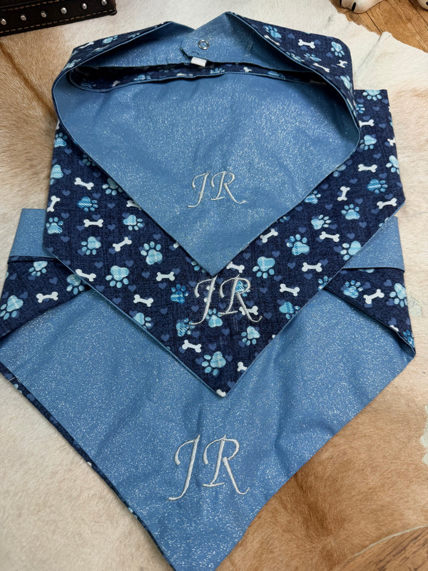 CUSTOM MADE DOG BANDANAS VARIOUS SIZES