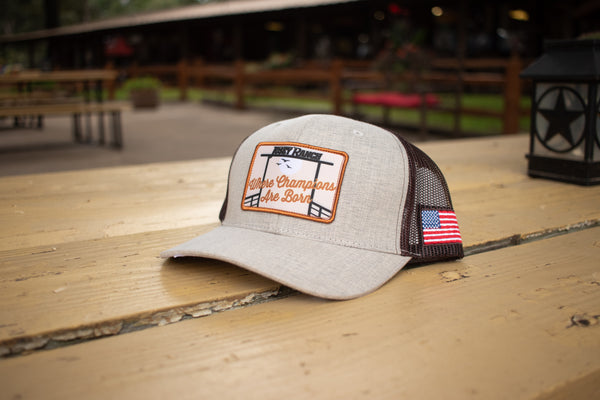 Josey Ranch Custom Cap Structured Tan w/ Brown Mesh & Gate Patch