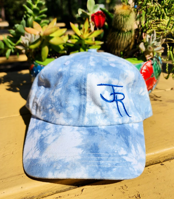 Josey Ranch Custom Cap Unstructured Blue Tie Dye w/ Royal Embroidery