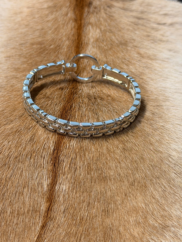 Crystal Halo Link Bracelet