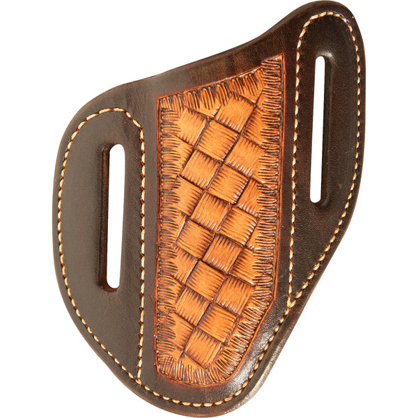 Martin Saddlery Leather Angled Knife Scabbard Mini Weave