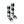 Load image into Gallery viewer, Lucky Argyle Blk/White Performance Boot Socks
