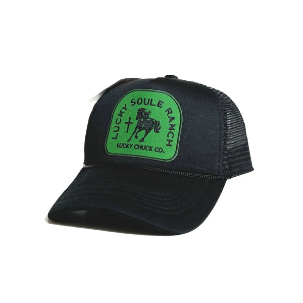 Lucky Soule Ranch Black Trucker Hat