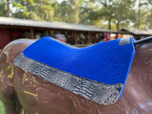 5 Star Royal Blue 30x30 7/8" Pad with Amethyst Croc