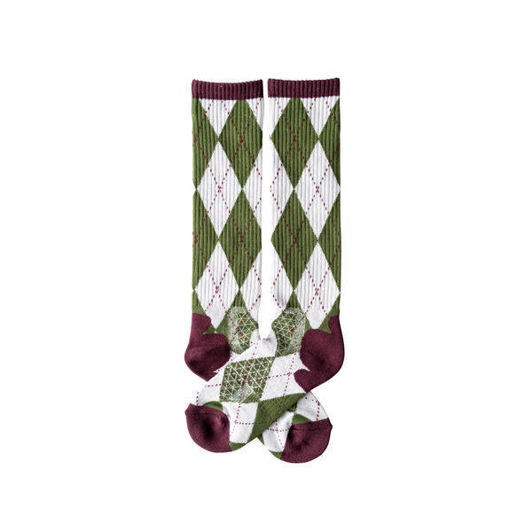 The Lucky 3 Pack | Retro Argyle Maverick Performance Boot Socks