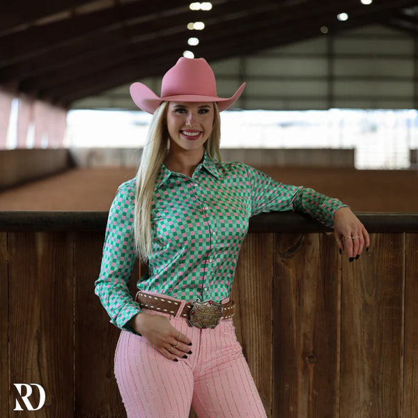 LUCKY CLOVER PERFORMANCE RODEO SHIRT