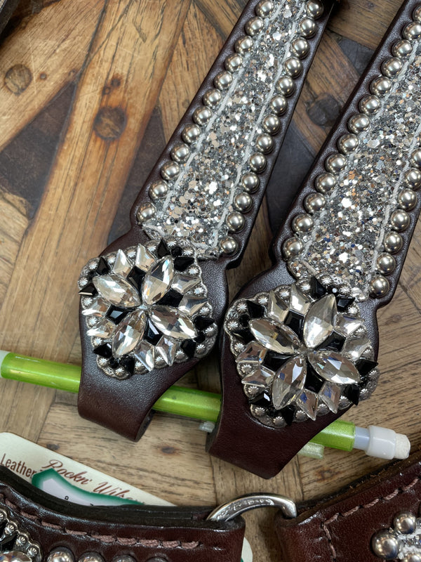 Chunky Silver Glitter w/Black