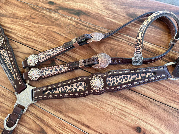 Rockn' Wilson's Cheetah & Rose Gold Buckstitch