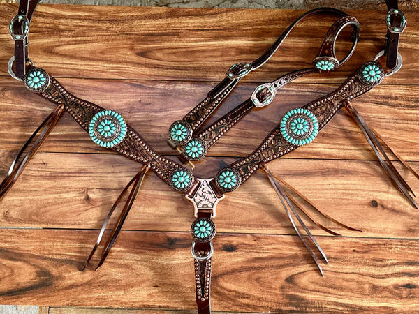 Rockn' Wilson's Copper Frosted Brown Gator w/ Turquoise