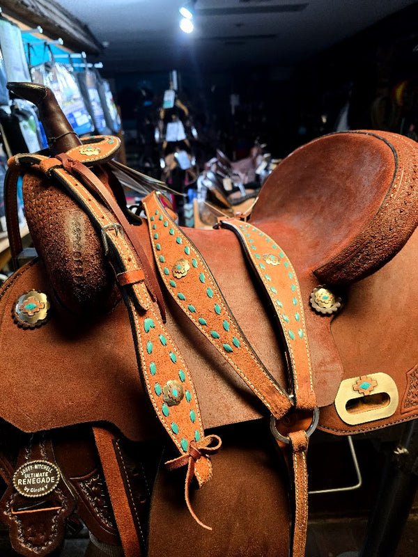 Circle Y Savannah Roughout Tack Set