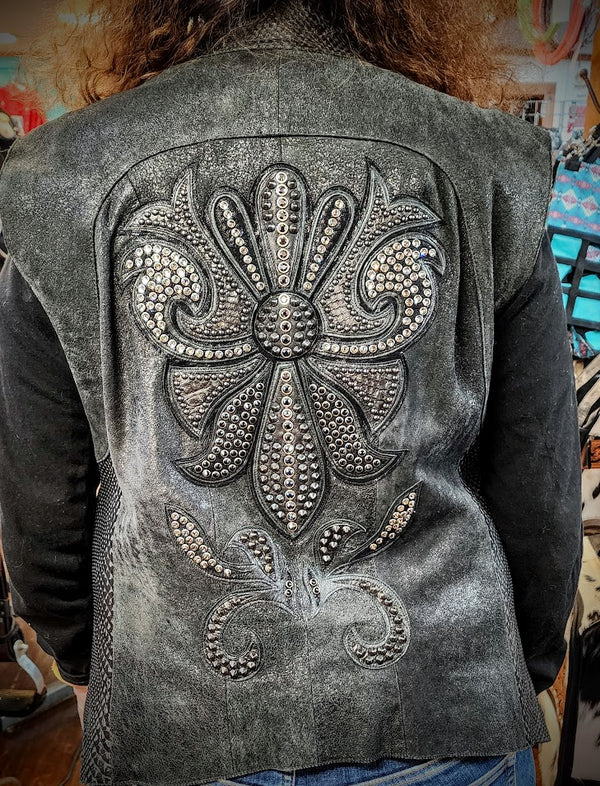 FROM MARTHA'S CLOSET!  Custom Made Leather Vest by Kippys