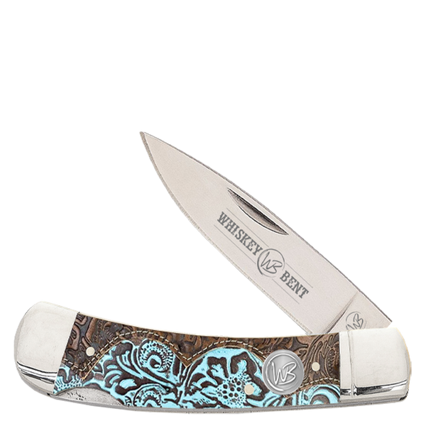 Tooled Country Lock Blade Knife