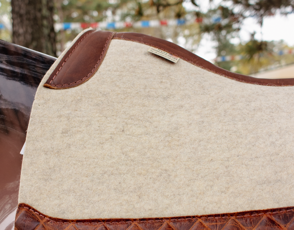 5 Star 30 x 30 Natural All Around Wool Saddle Pad with WITHER RELIEF