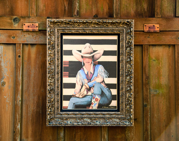 "Sweetheart of the Rodeo" Limited Edition Watercolor Painting